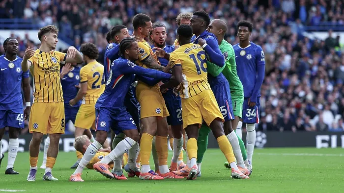 Framed Print : Chelsea v Brighton and Hove Albion Premier League 27SEP25