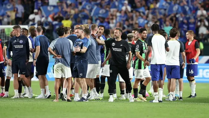 Framed Print : Chelsea vs. Brighton & Hove Albion: Pre-Season Battle at Lincoln Financial Field (USA Tour 2023) Framed Print : Chelsea vs. Brighton & Hove Albion: Pre-Season Battle at Lincoln Financial Field (USA Tour 2023)