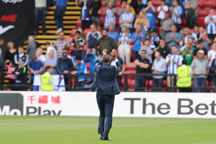 Framed Print : Chris Hughton Applauds Brighton Fans at Watford's Vicarage Road: 11AUG18 Premier League Framed Print : Chris Hughton Applauds Brighton Fans at Watford's Vicarage Road: 11AUG18 Premier League