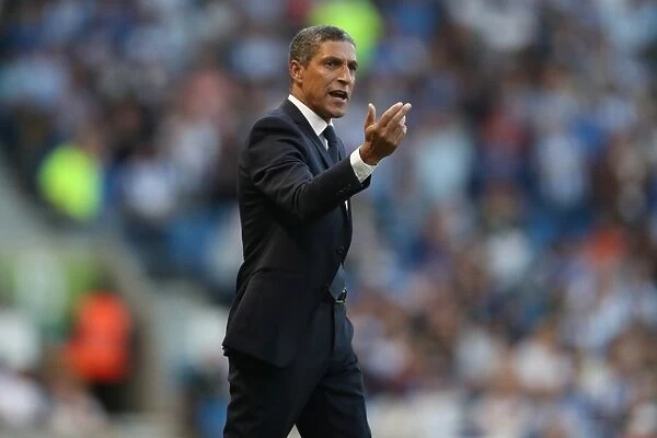Chris Hughton Directs Brighton and Hove Albion in EFL Sky Bet Championship Clash Against Nottingham Forest (12th August 2016)