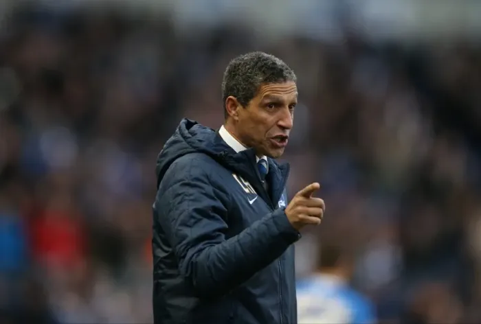 Framed Print : Chris Hughton Directs Brighton and Hove Albion in Intense Sky Bet Championship Showdown vs. Brentford (January 2015)