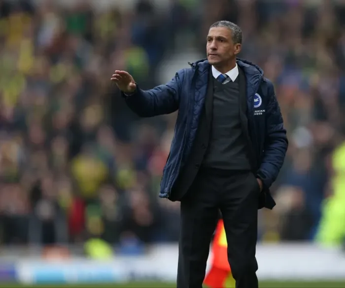 Framed Print : Chris Hughton Guides Brighton and Hove Albion vs. Norwich City, April 2015 Framed Print : Chris Hughton Guides Brighton and Hove Albion vs. Norwich City, April 2015