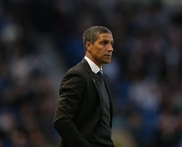 Chris Hughton Leads Brighton and Hove Albion Against Huddersfield Town, 14APR15