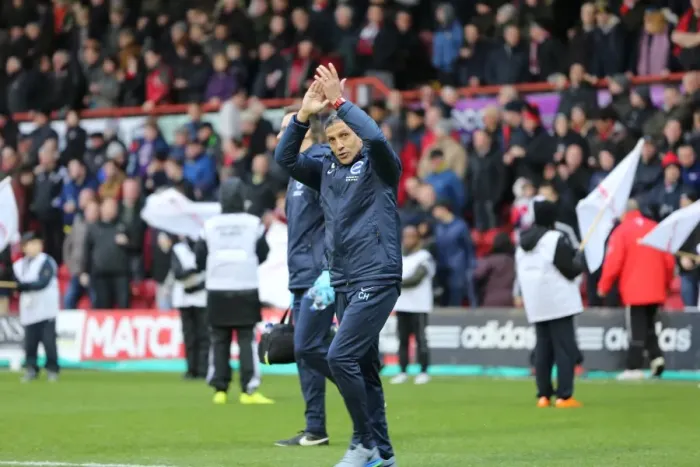 Framed Print : Chris Hughton Leads Brighton & Hove Albion in FA Cup Clash against Brentford (3 January 2015) Framed Print : Chris Hughton Leads Brighton & Hove Albion in FA Cup Clash against Brentford (3 January 2015)