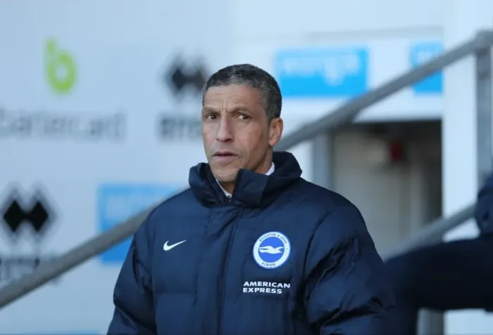 Framed Print : Chris Hughton Leads Brighton and Hove Albion in Intense Sky Bet Championship Clash at Blackpool (31Jan15)