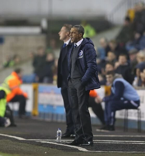 Chris Hughton Leads Brighton and Hove Albion Against Millwall in Championship Clash (17MAR15)