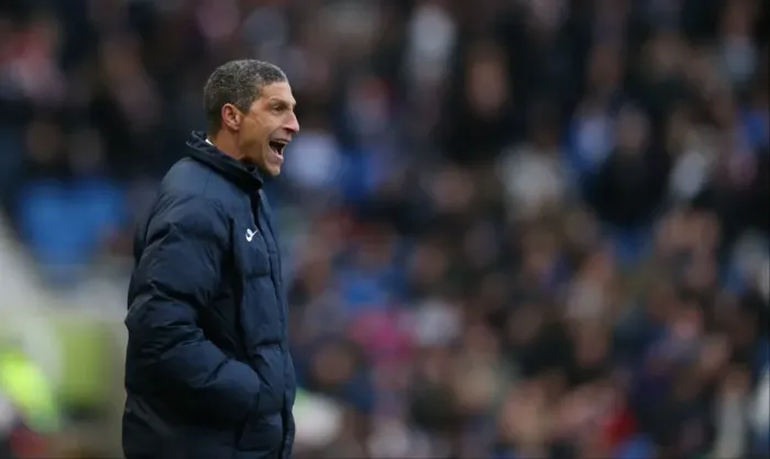 Framed Print : Chris Hughton Leads Brighton and Hove Albion Against Nottingham Forest, February 2015 Framed Print : Chris Hughton Leads Brighton and Hove Albion Against Nottingham Forest, February 2015