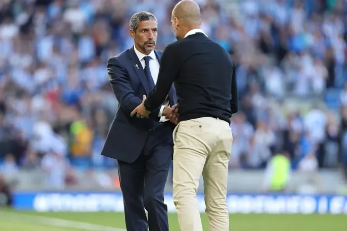 Framed Print : Chris Hughton vs. Pep Guardiola: Clash of the Managers - Brighton and Hove Albion vs. Manchester City (12AUG17) Framed Print : Chris Hughton vs. Pep Guardiola: Clash of the Managers - Brighton and Hove Albion vs. Manchester City (12AUG17)