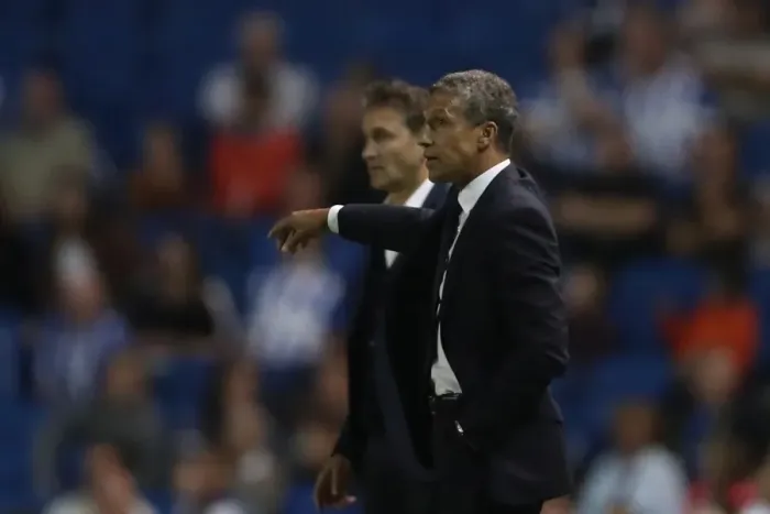 Framed Print : Chris Hughton vs. Philippe Montanier: Clash of Managers in Brighton and Hove Albion vs. Nottingham Forest (12AUG16) Framed Print : Chris Hughton vs. Philippe Montanier: Clash of Managers in Brighton and Hove Albion vs. Nottingham Forest (12AUG16)