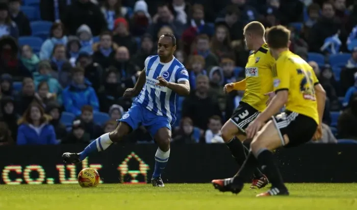 Framed Print : Chris O'Grady in Action: Brighton & Hove Albion vs. Brentford, American Express Community Stadium (January 17, 2015) Framed Print : Chris O'Grady in Action: Brighton & Hove Albion vs. Brentford, American Express Community Stadium (January 17, 2015)