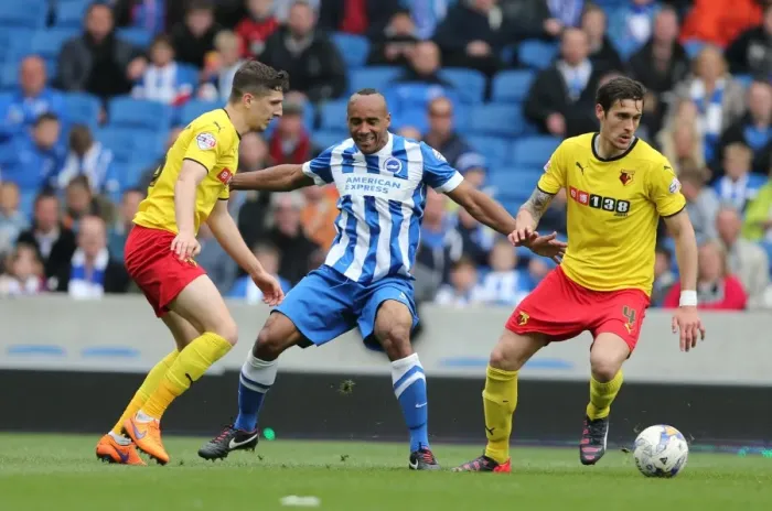 Framed Print : Chris O'Grady in Action: Brighton & Hove Albion vs. Watford, American Express Community Stadium (25 April 2015) Framed Print : Chris O'Grady in Action: Brighton & Hove Albion vs. Watford, American Express Community Stadium (25 April 2015)