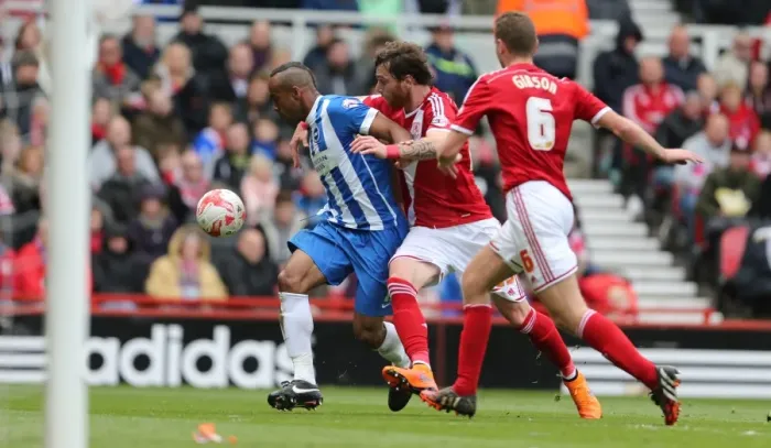 Framed Print : Chris O'Grady Faces Off: Middlesbrough vs. Brighton & Hove Albion, Sky Bet Championship Showdown (02MAY15) Framed Print : Chris O'Grady Faces Off: Middlesbrough vs. Brighton & Hove Albion, Sky Bet Championship Showdown (02MAY15)