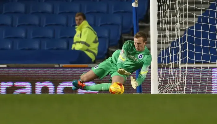 Framed Print : Christian Walton in Action: Brighton & Hove Albion vs Wigan Athletic (4 Nov 2014) Framed Print : Christian Walton in Action: Brighton & Hove Albion vs Wigan Athletic (4 Nov 2014)