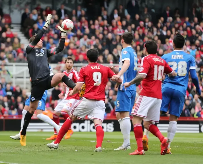 Framed Print : Christian Walton in Action: Middlesbrough vs. Brighton & Hove Albion (May 2015) - Sky Bet Championship Showdown Framed Print : Christian Walton in Action: Middlesbrough vs. Brighton & Hove Albion (May 2015) - Sky Bet Championship Showdown
