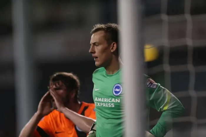 Framed Print : Christian Walton's Brave Performance: Tottenham vs. Brighton in the Capital One Cup Framed Print : Christian Walton's Brave Performance: Tottenham vs. Brighton in the Capital One Cup