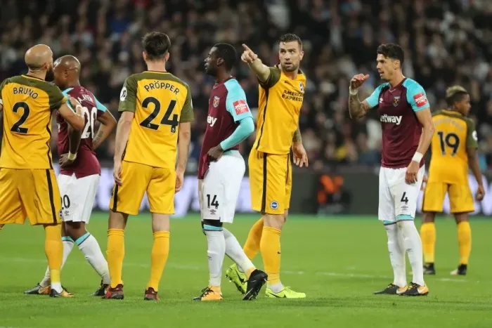 Framed Print : Clash at the London Stadium: Premier League Showdown between West Ham United and Brighton & Hove Albion (2017) Framed Print : Clash at the London Stadium: Premier League Showdown between West Ham United and Brighton & Hove Albion (2017)