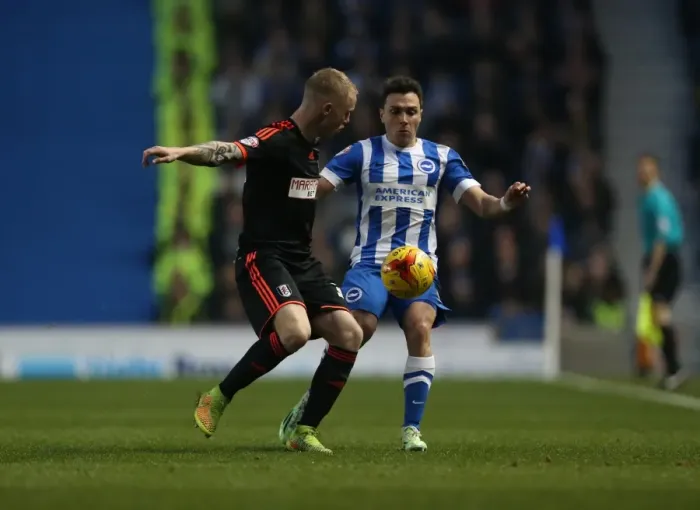 Framed Print : Colunga in Action: Brighton & Hove Albion vs Fulham (29NOV14) Framed Print : Colunga in Action: Brighton & Hove Albion vs Fulham (29NOV14)