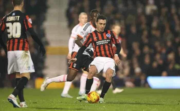 Framed Print : Colunga in Action: Fulham vs. Brighton & Hove Albion (29DEC14) Framed Print : Colunga in Action: Fulham vs. Brighton & Hove Albion (29DEC14)