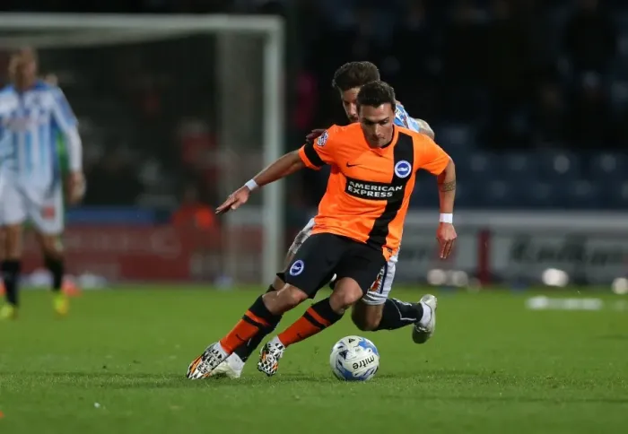 Framed Print : Colunga in Action: Huddersfield vs. Brighton, October 2014