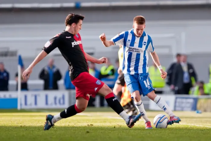 Framed Print : Craig Noone in Action: Brighton & Hove Albion vs Portsmouth, Championship Clash at Amex Stadium, March 10, 2012 Framed Print : Craig Noone in Action: Brighton & Hove Albion vs Portsmouth, Championship Clash at Amex Stadium, March 10, 2012
