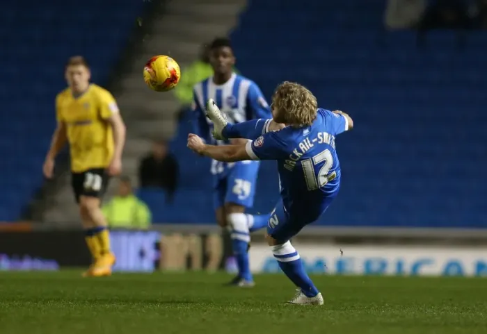 Framed Print : Craig Mackail-Smith in Action: Brighton & Hove Albion vs Wigan Athletic, American Express Community Stadium, November 2014 Framed Print : Craig Mackail-Smith in Action: Brighton & Hove Albion vs Wigan Athletic, American Express Community Stadium, November 2014