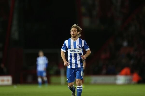 Craig Mackail-Smith at Brighton and Hove Albion's American Express Community Stadium during SkyBet Championship Clash vs Bournemouth (November 2014)