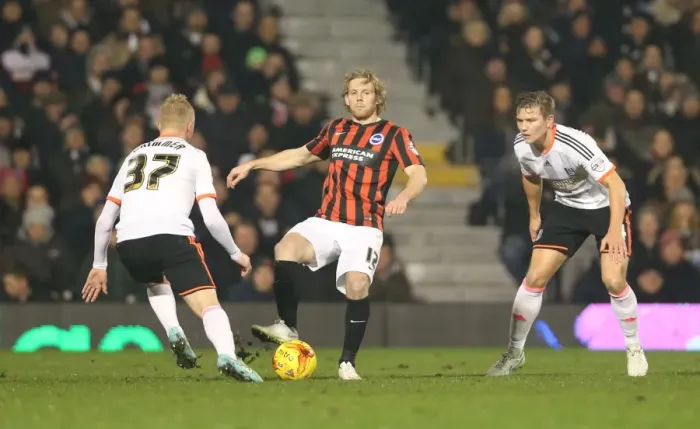 Framed Print : Craig Mackail-Smith Faces Off in Intense Fulham vs. Brighton and Hove Albion Championship Clash (29DEC14) Framed Print : Craig Mackail-Smith Faces Off in Intense Fulham vs. Brighton and Hove Albion Championship Clash (29DEC14)