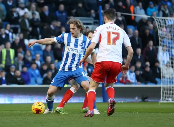 Framed Print : Craig Mackail-Smith Scores Dramatic Goal in Intense Brighton & Hove Albion vs Birmingham City Championship Clash (21FEB15) Framed Print : Craig Mackail-Smith Scores Dramatic Goal in Intense Brighton & Hove Albion vs Birmingham City Championship Clash (21FEB15)