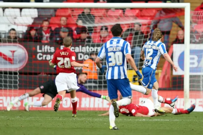 Framed Print : Craig Mackail-Smith Scores the Equalizer: Charlton Athletic vs. Brighton & Hove Albion, December 8, 2012 Framed Print : Craig Mackail-Smith Scores the Equalizer: Charlton Athletic vs. Brighton & Hove Albion, December 8, 2012