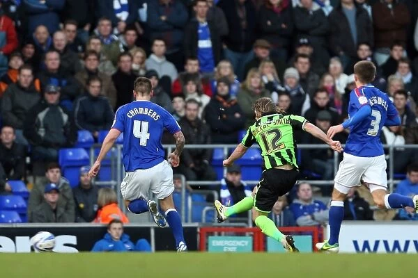 Craig Mackail-Smith Scores the Second Goal: Brighton & Hove Albion Leads 2-0 against Ipswich Town, Npower Championship, January 1, 2013