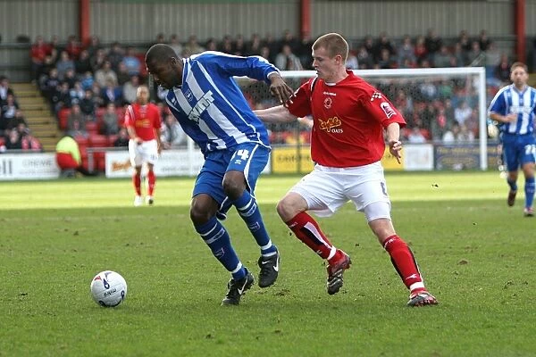 Crewe Match Action. Bas Savage in action at Crewe on 3rd March 2007