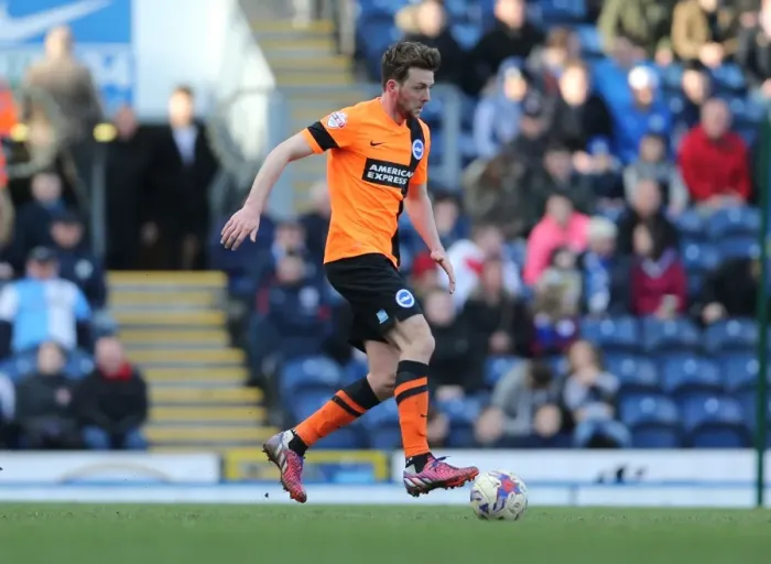 Framed Print : Dale Stephens in Action: Blackburn Rovers vs. Brighton and Hove Albion, Championship Clash at Ewood Park (21MAR15) Framed Print : Dale Stephens in Action: Blackburn Rovers vs. Brighton and Hove Albion, Championship Clash at Ewood Park (21MAR15)