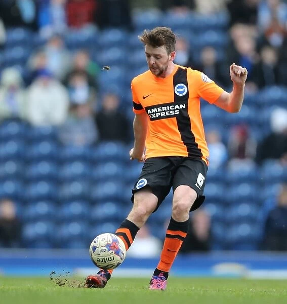 Dale Stephens in Action: Brighton and Hove Albion vs. Blackburn Rovers, Sky Bet Championship, Ewood Park, 21st March 2015