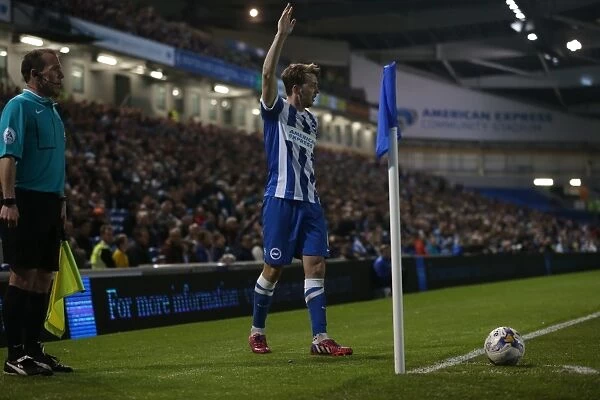 Dale Stephens in Action: Brighton and Hove Albion vs Huddersfield Town AFC, Sky Bet Championship, 14 April 2015