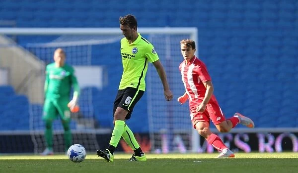 Dale Stephens in Action: Brighton & Hove Albion vs Sevilla FC, 2015 Pre-Season Friendly