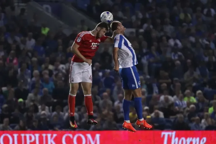 Framed Print : Dale Stephens in Action: Brighton & Hove Albion vs. Nottingham Forest, EFL Sky Bet Championship (August 12, 2016)