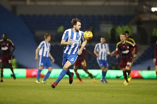 Dale Stephens in Action: Brighton & Hove Albion vs Ipswich Town, EFL Sky Bet Championship 2017