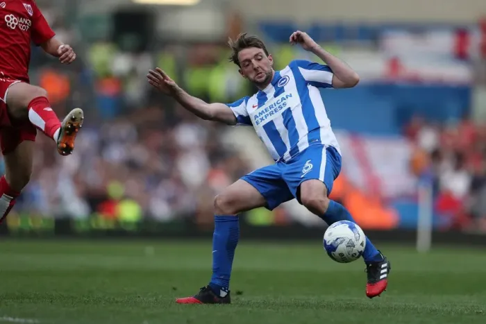 Framed Print : Dale Stephens in Action: Brighton & Hove Albion vs. Bristol City, EFL Sky Bet Championship (29APR17) Framed Print : Dale Stephens in Action: Brighton & Hove Albion vs. Bristol City, EFL Sky Bet Championship (29APR17)