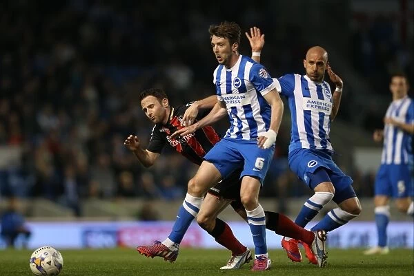 Dale Stephens in Action: Brighton and Hove Albion vs AFC Bournemouth (April 10, 2015)
