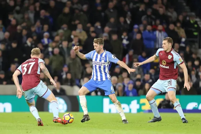 Framed Print : Dale Stephens in Action: Brighton & Hove Albion vs Burnley, Premier League, December 16, 2017 Framed Print : Dale Stephens in Action: Brighton & Hove Albion vs Burnley, Premier League, December 16, 2017