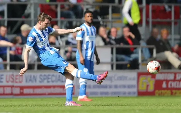 Framed Print : Dale Stephens: In Action for Brighton against Rotherham, Sky Bet Championship, 6th April 2015 Framed Print : Dale Stephens: In Action for Brighton against Rotherham, Sky Bet Championship, 6th April 2015