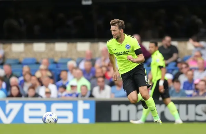 Framed Print : Dale Stephens in Action: Ipswich Town vs. Brighton and Hove Albion, Sky Bet Championship (28.08.2015)