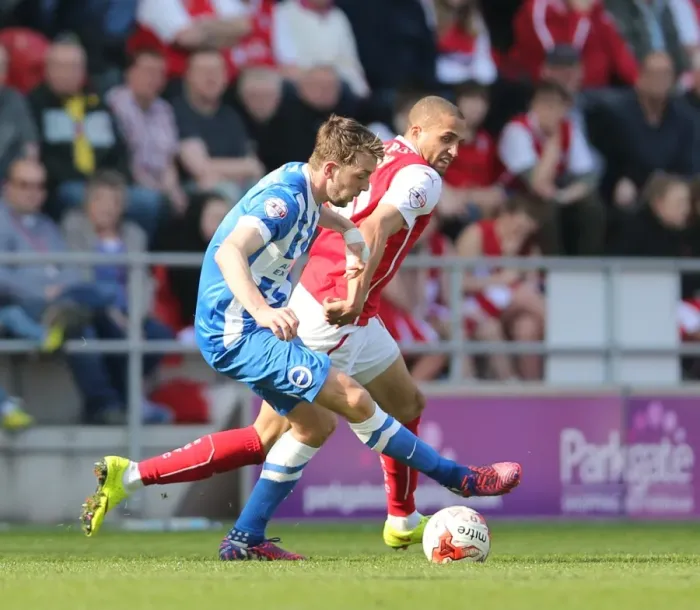 Framed Print : Dale Stephens in Action: Rotherham United vs. Brighton and Hove Albion, Sky Bet Championship, 6th April 2015 Framed Print : Dale Stephens in Action: Rotherham United vs. Brighton and Hove Albion, Sky Bet Championship, 6th April 2015