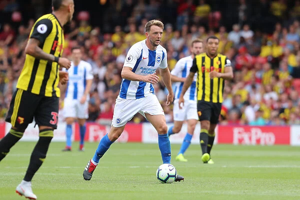 Dale Stephens in Action: Watford vs. Brighton and Hove Albion, Premier League (11th August 2018)