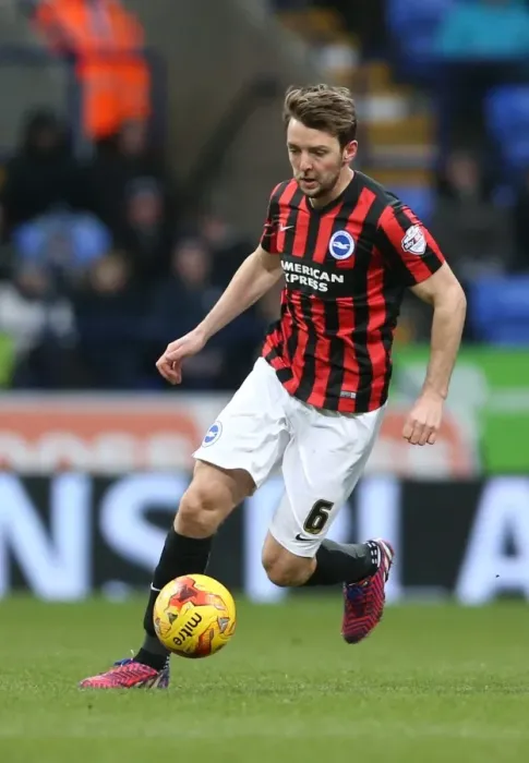 Framed Print : Dale Stephens: Midfield Battle in Brighton and Hove Albion vs. Bolton Wanderers, Sky Bet Championship (28FEB15)