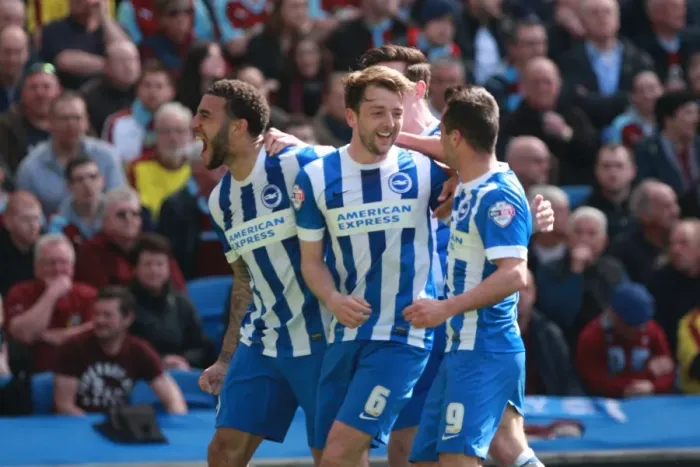 Framed Print : Dale Stephens Scores the Winner: Brighton and Hove Albion Edge Past Burnley in Championship Showdown (08 / 03 / 2016) Framed Print : Dale Stephens Scores the Winner: Brighton and Hove Albion Edge Past Burnley in Championship Showdown (08 / 03 / 2016)