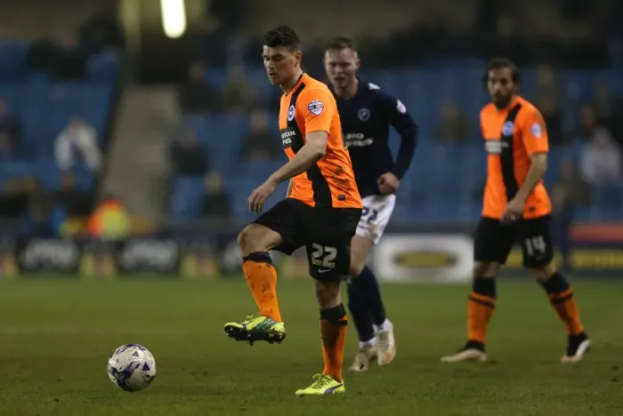 Framed Print : Danny Holla in Action: Brighton Midfielder Faces Off Against Millwall (17MAR15)