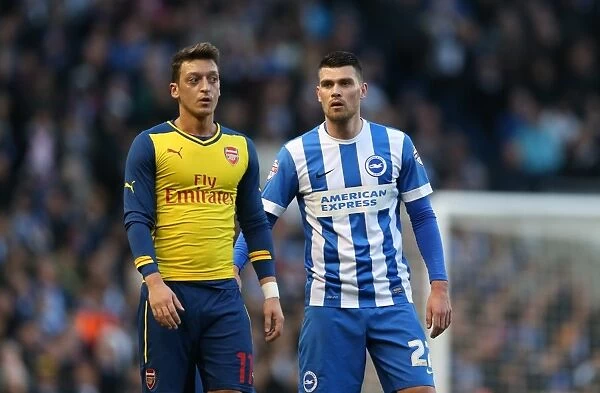 Danny Holla in Action: Brighton Midfielder Takes on Arsenal in FA Cup Clash (January 2015)