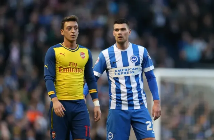 Framed Print : Danny Holla in Action: Brighton Midfielder Takes on Arsenal in FA Cup Clash (January 2015) Framed Print : Danny Holla in Action: Brighton Midfielder Takes on Arsenal in FA Cup Clash (January 2015)