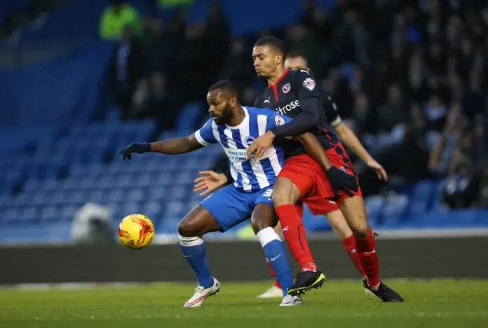 Framed Print : Darren Bent Scores the Christmas Goal: Brighton & Hove Albion vs. Reading (26DEC14) Framed Print : Darren Bent Scores the Christmas Goal: Brighton & Hove Albion vs. Reading (26DEC14)